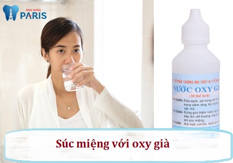 Tẩy trắng răng bằng cách súc miệng với oxy già