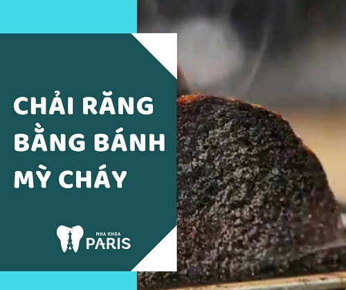 Cách làm trắng răng nhanh đơn giản từ bánh mỳ cháy. 