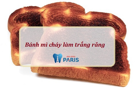 Ngạc nhiên với bánh mì cháy làm trắng răng