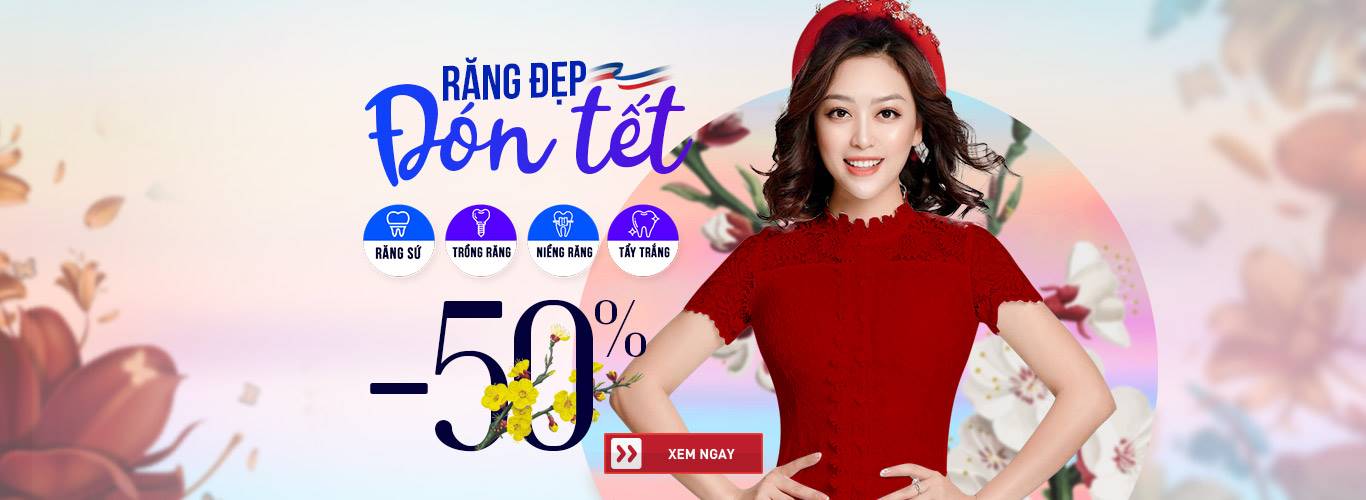 THẨM MỸ NỤ CƯỜI – RĂNG ĐẸP ƯU ĐÃI LÊN TỚI 50% CHI PHÍ